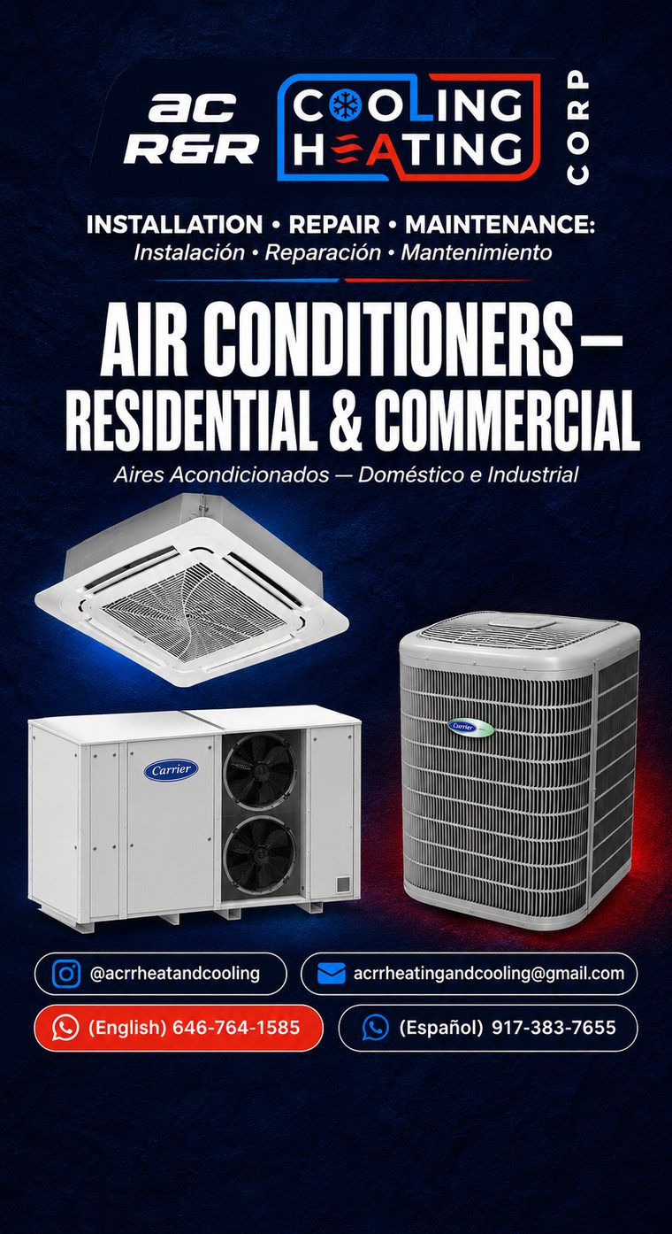 AC R&R — Air conditioners, residential & commercial