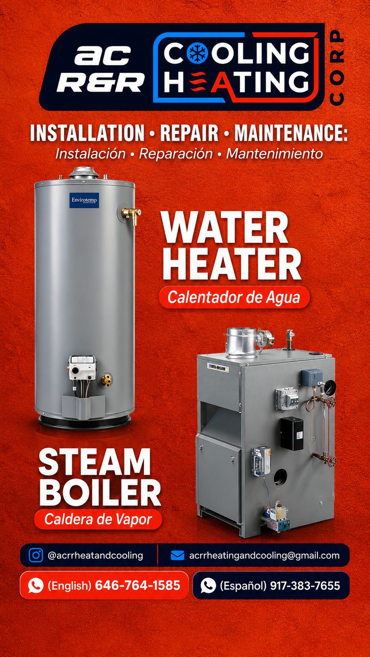 AC R&R — Water heaters & steam boilers